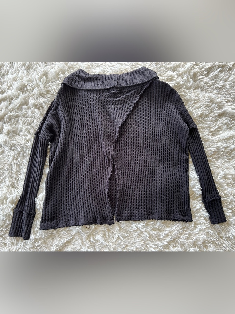 Free People | Juicy Black Cowl Neck Sweater - Picture 9 of 9